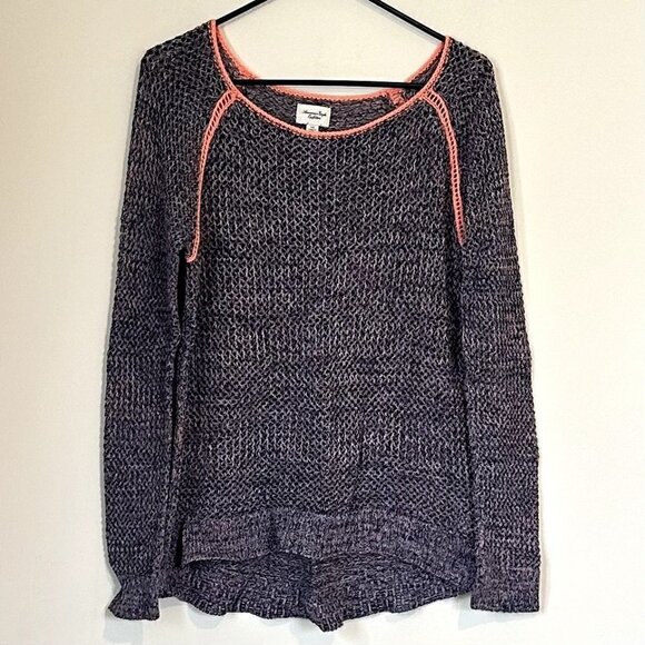 American Eagle Crochet Knit Sweater - Large - Picture 1 of 5